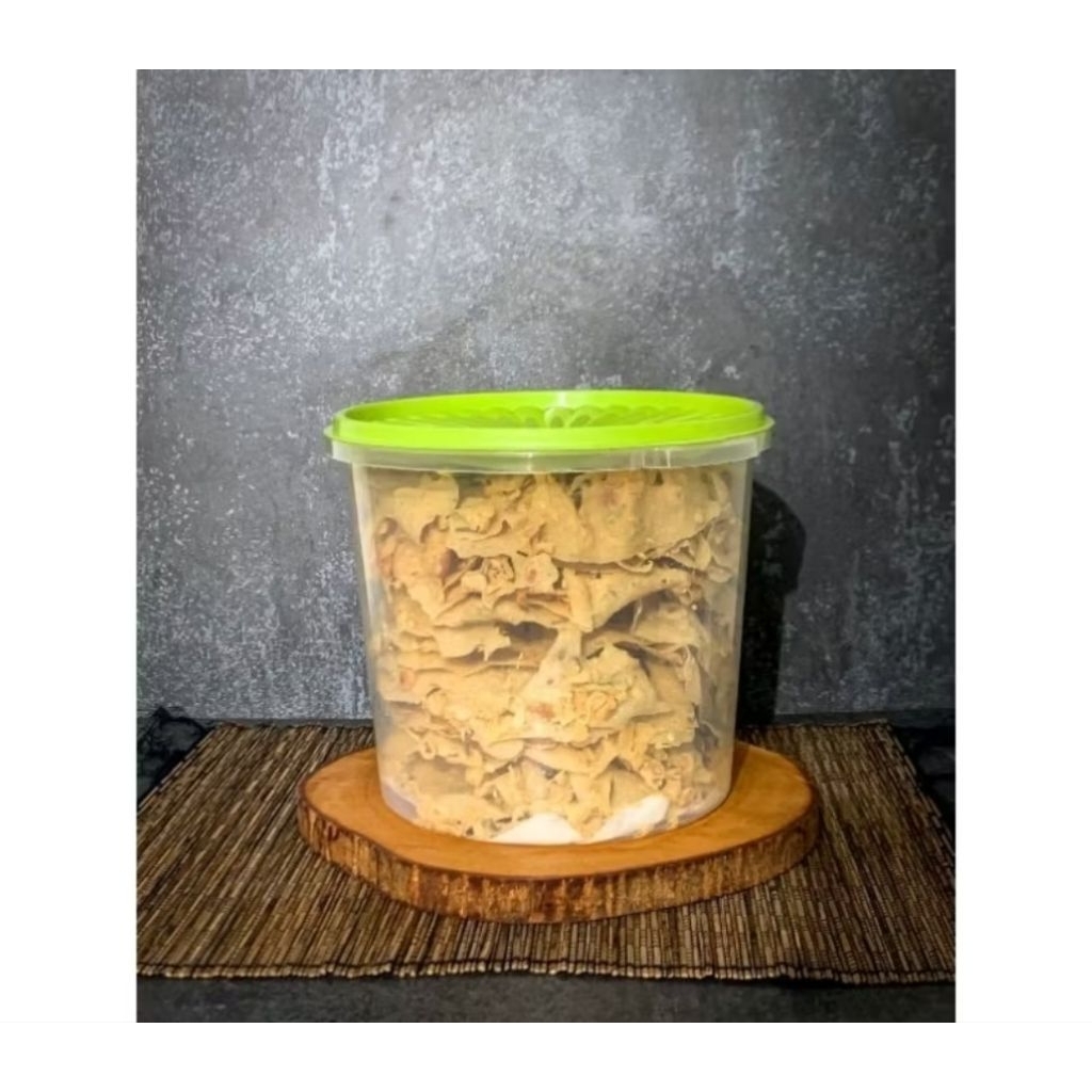 

Os,PO 1/2 HARI PEYEK RENYAH KACANG TANAH, PEYEK REBON, PEYEK KACANG IJO ISI TOPLES 5 LITER