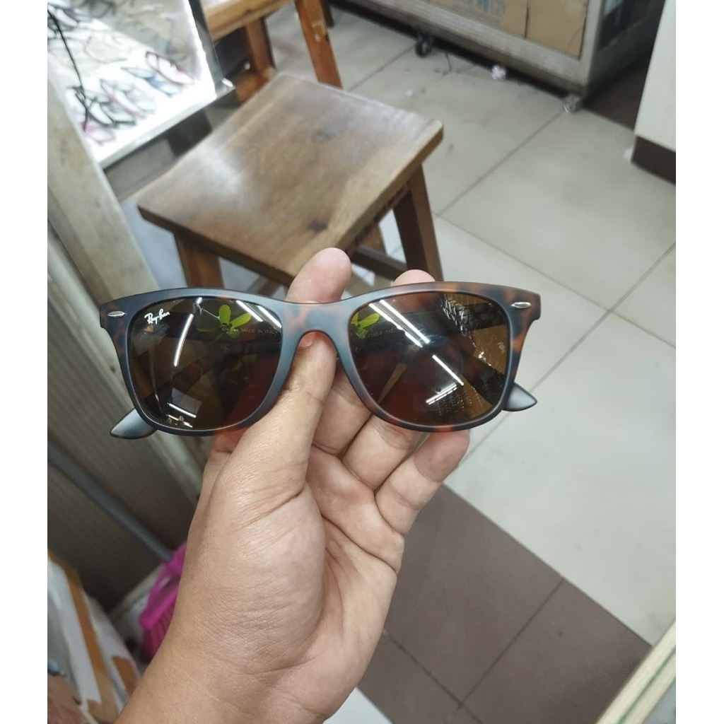 KACAMATA RAYBAN LITE FORCE 4195 TORTOISE DOP LENSA COKLAT second ori