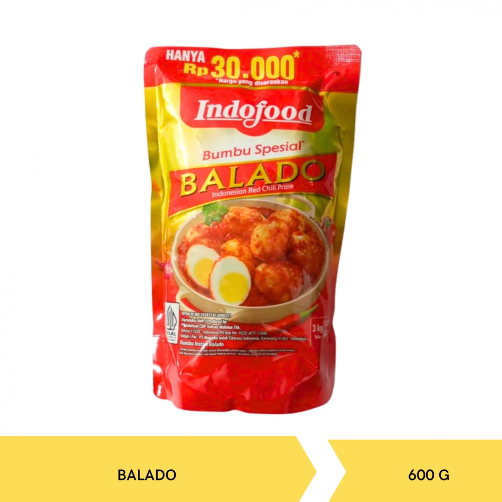 

bumbu instan indofood balado merah pouch 600