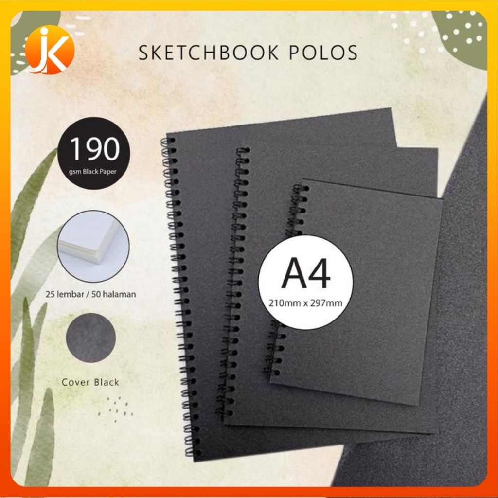 

Notebook Spiral A4 Polos Hard cover Coklat & Hitam | Buku Catatan Kosong / Sketchbook / Jurnal Estetik