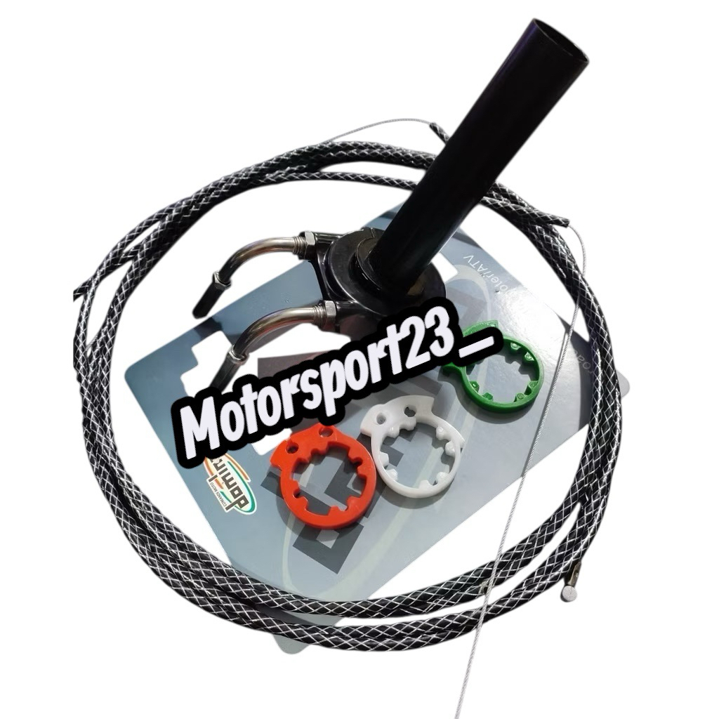 Paket Hemat Selongsong Gas plus Tali gas 190 cm Gas spontan + L gas cnc + 2kabel gas serat carbon so