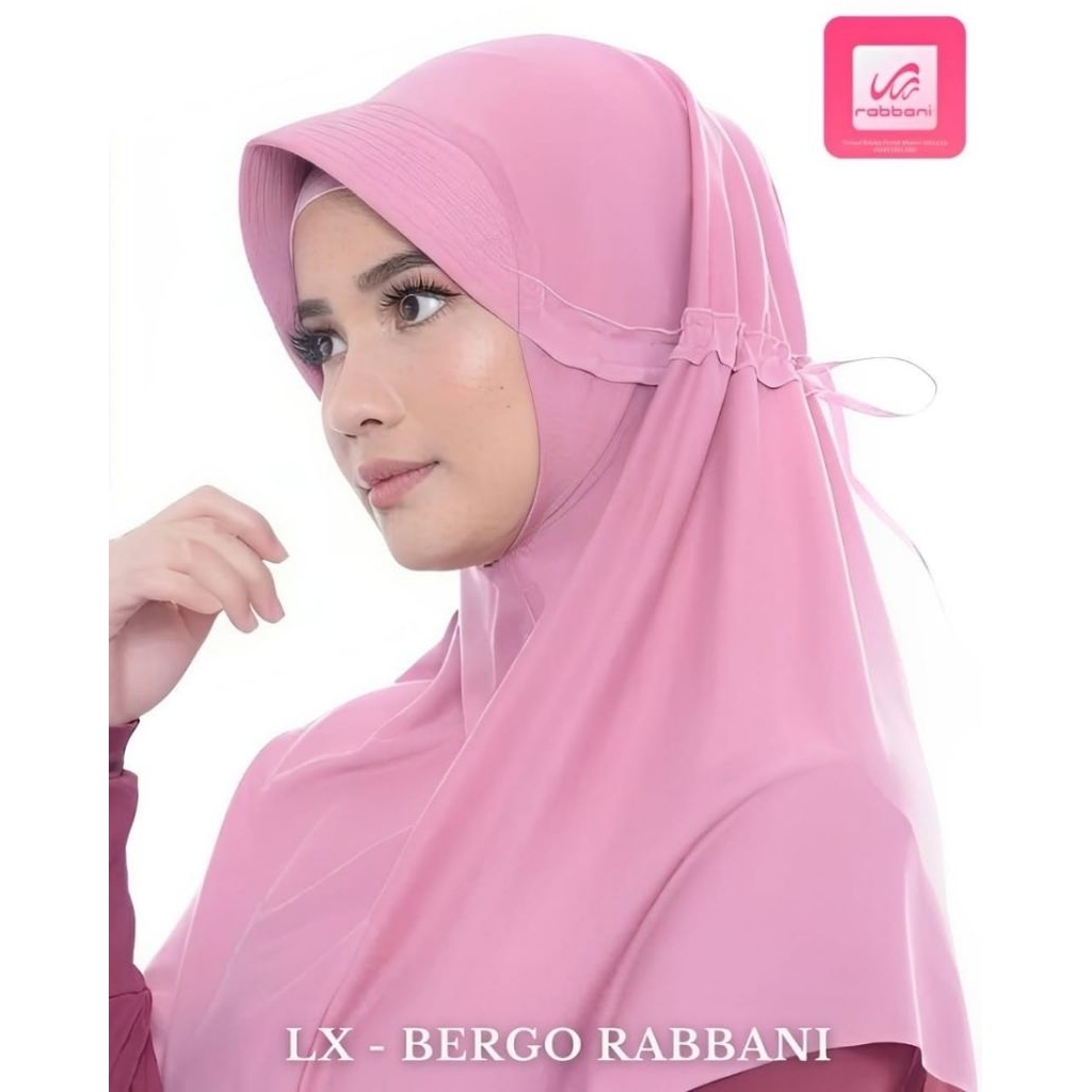 RABBANI Asli Kerudung Hijab Jilbab Sekolah Instan INNOVA LX Ukuran M