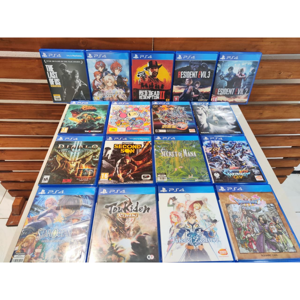 jual kaset ps4 red dead redemption 2 resident evil 2 ps4 resident evil 3 ps4 langrisser 1&2 ps4 secr