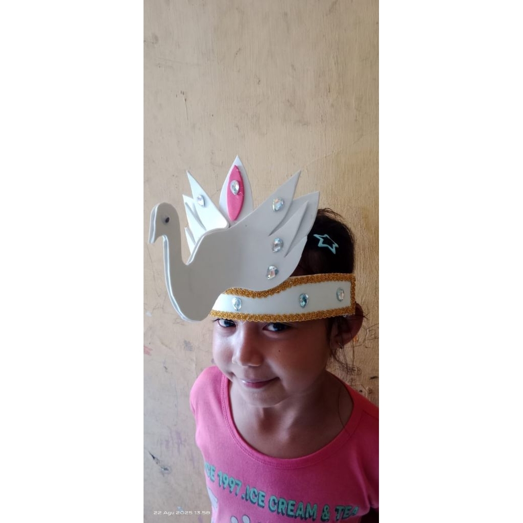 mahkota burung spon karnaval || mahkota burung lucu