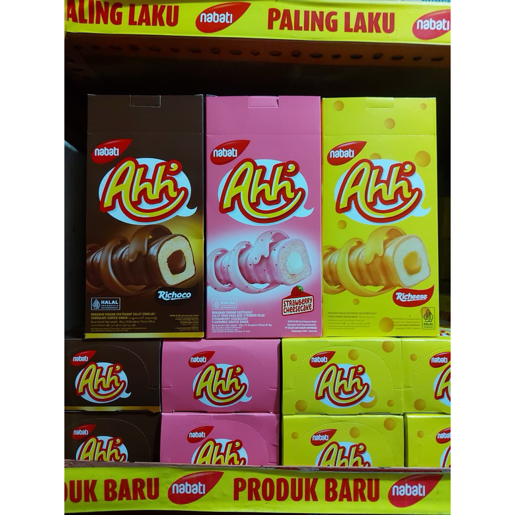 

NABATI AHH 9 GR 1000an / CHOCO / STRAWBERRY / KEJU