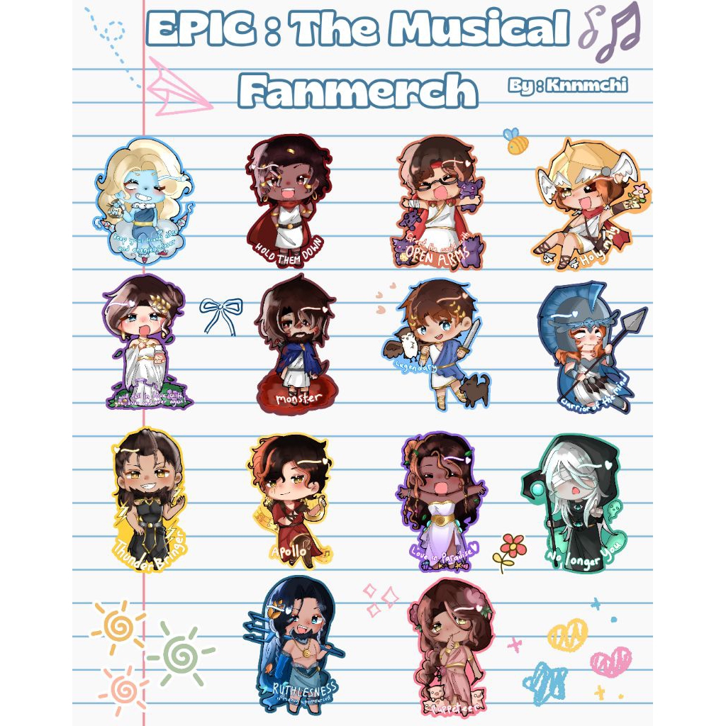

[SATUAN] EPIC : The musical fanmerch | die cut sticker holo | BACA DESKRIPSI❗️