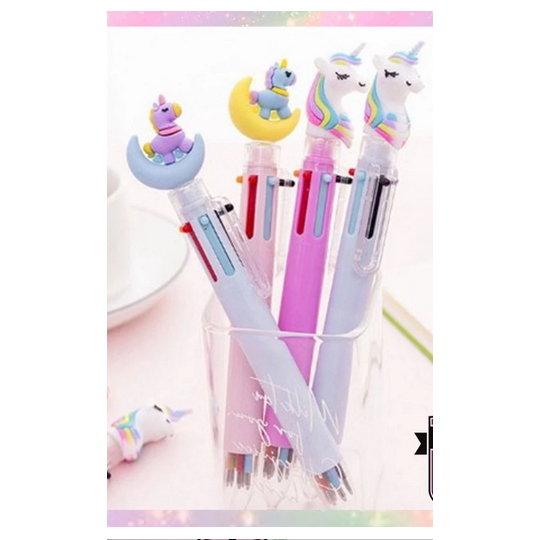 

Pena Karakter Mekanik 6 Warna Unicorn Full Moon Pulpen Karakter Unicorn Warna Warni Pulpen Unicorn Multicolor
