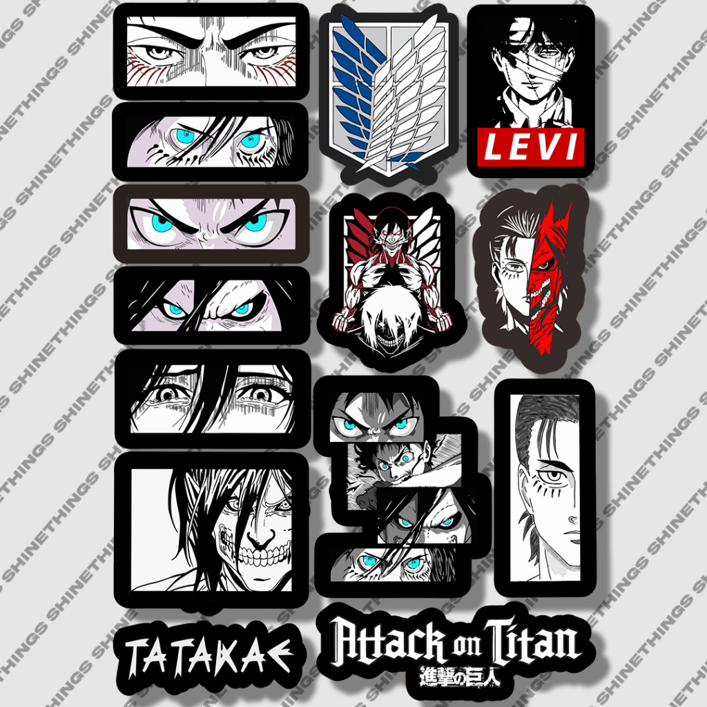 

Sticker Anime Attack on Titan || Stiker AOT