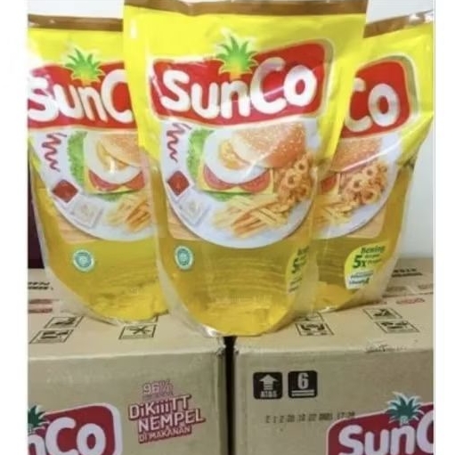 

Sunco minyak goreng premium minyak goreng 2L,,1 karton isi 6pcs