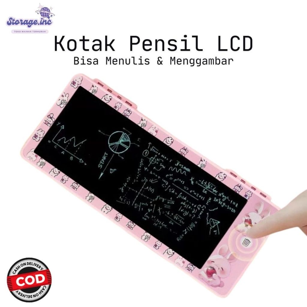 

Kotak Pensil LCD Drawing Pad Drawing Box Kotak Pensil Aesthetic Dengan Papan Tulis Digital Coret