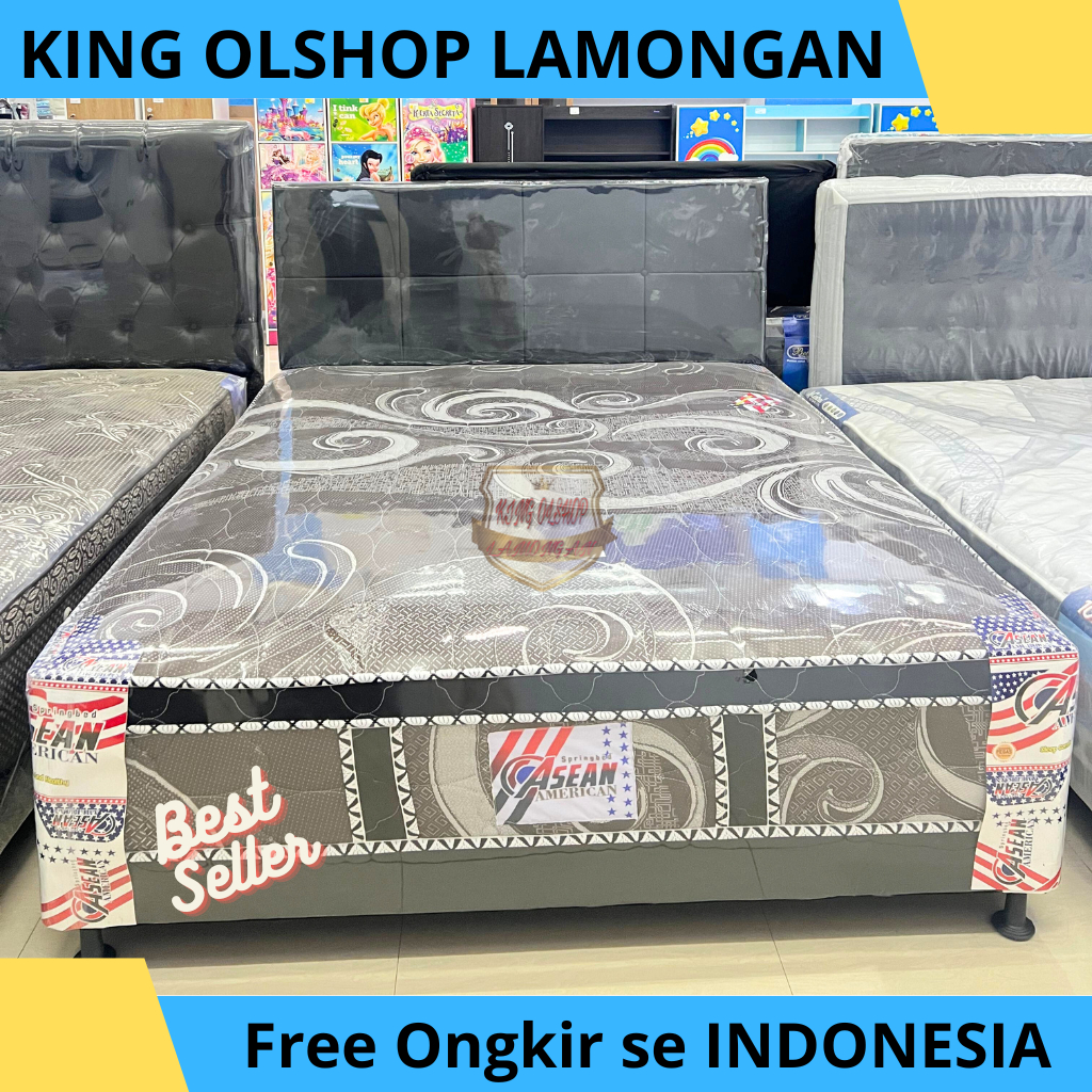 Springbed Boxy /Boxi  American Asean Full set Garansi 10 Tahun 120 140 160x200