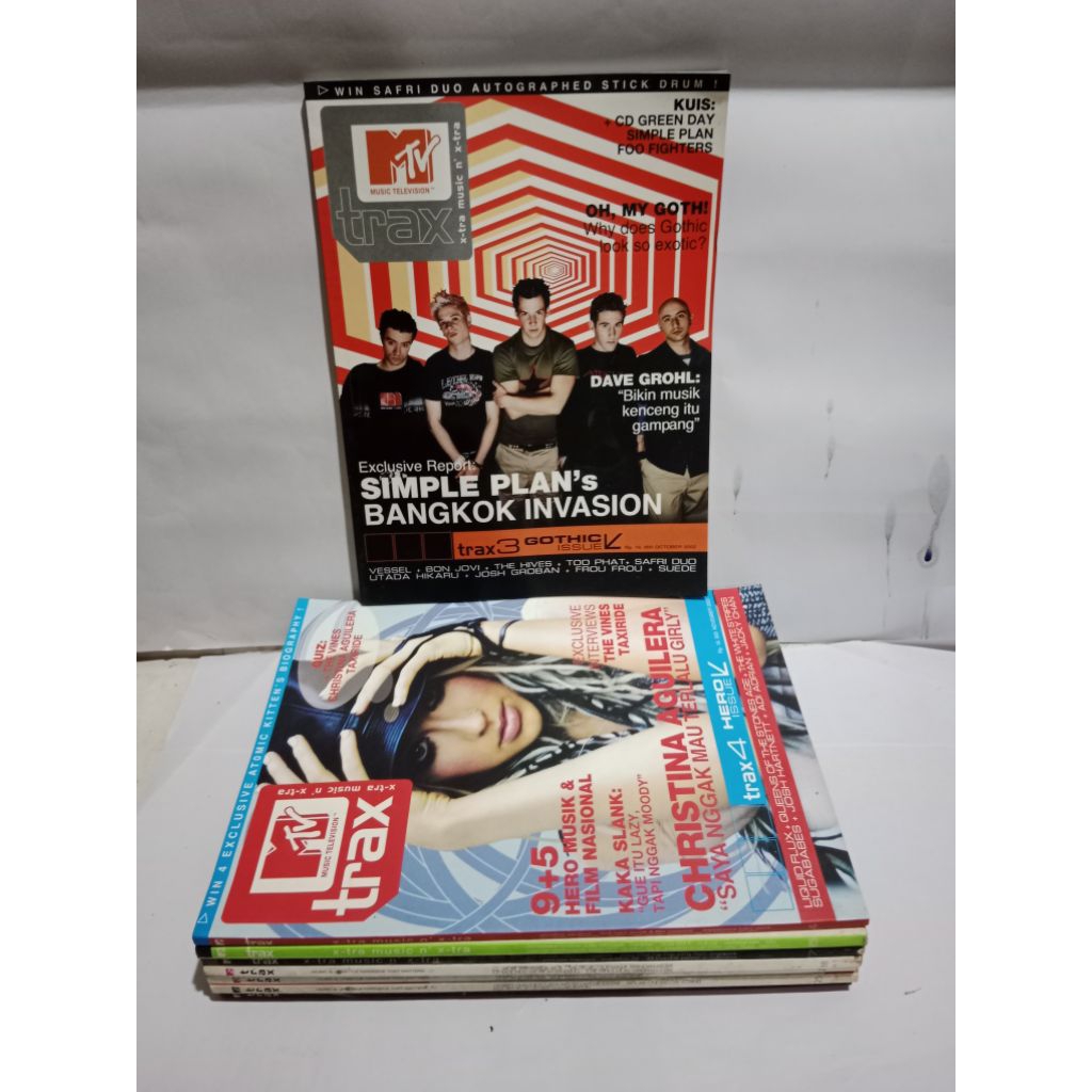 MAJALAH MUSIK MTV TRAX JUAL SATUAN