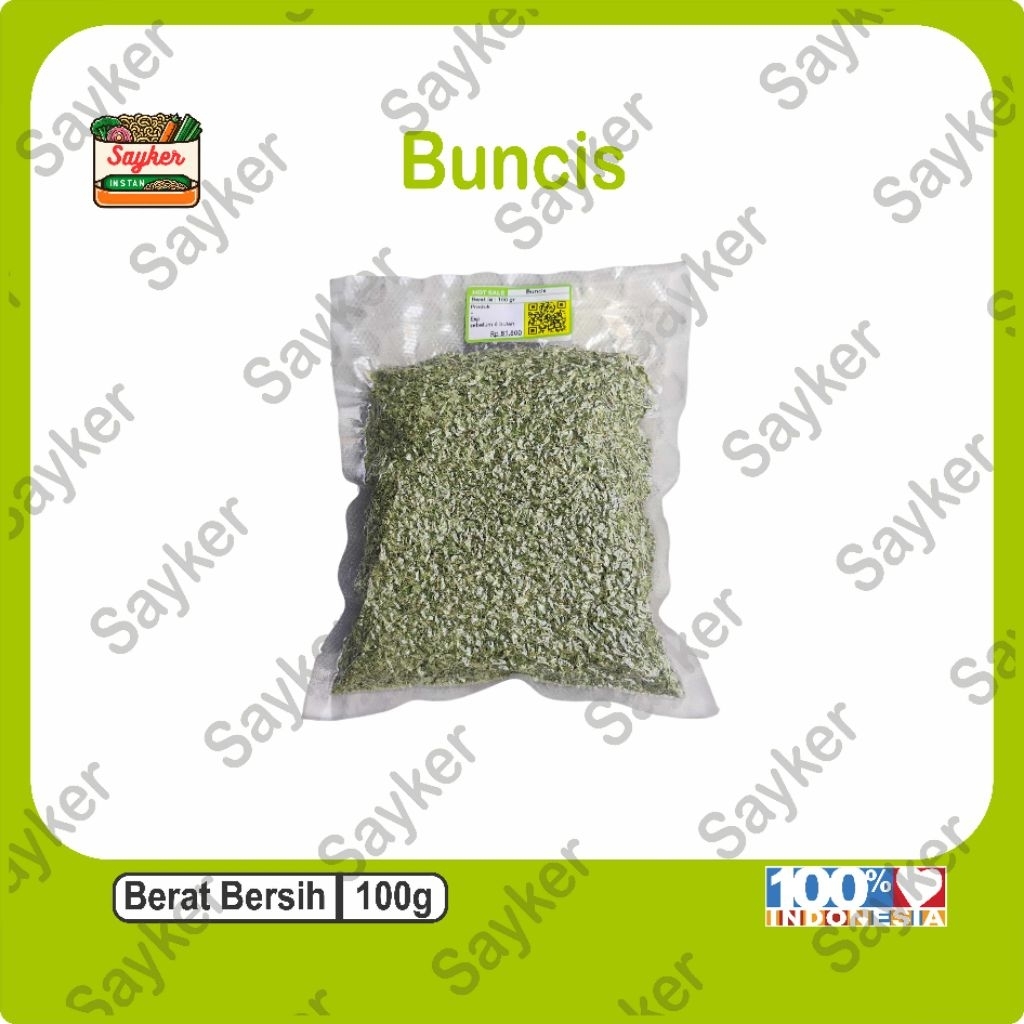 

Sayur Kering Buncis, ( 100 gr ), Sayker Original