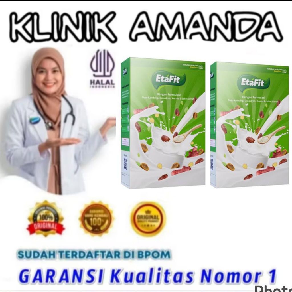 

RESMI Etafit Asli Original Susu Kambing Eta Fit Bubuk Utk Kesehatan Pernafasan Tulang Sendi dan obat i TBC