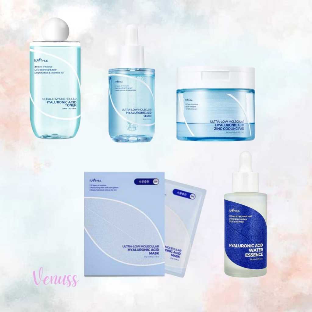 Isntree hyaluronic water essence 50ml | isntree low molecular hyaluronic acid serum 50ml | isntree l