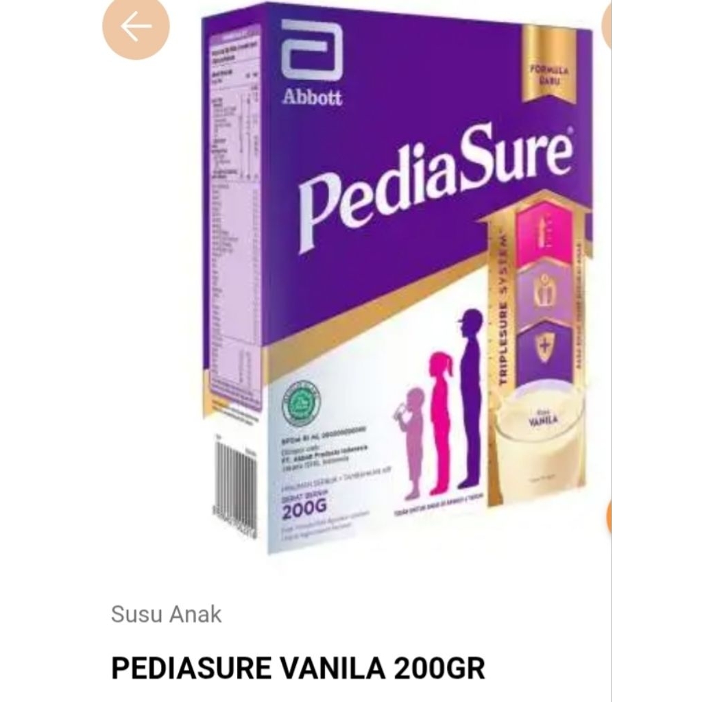 

pediasure vanila 200gr