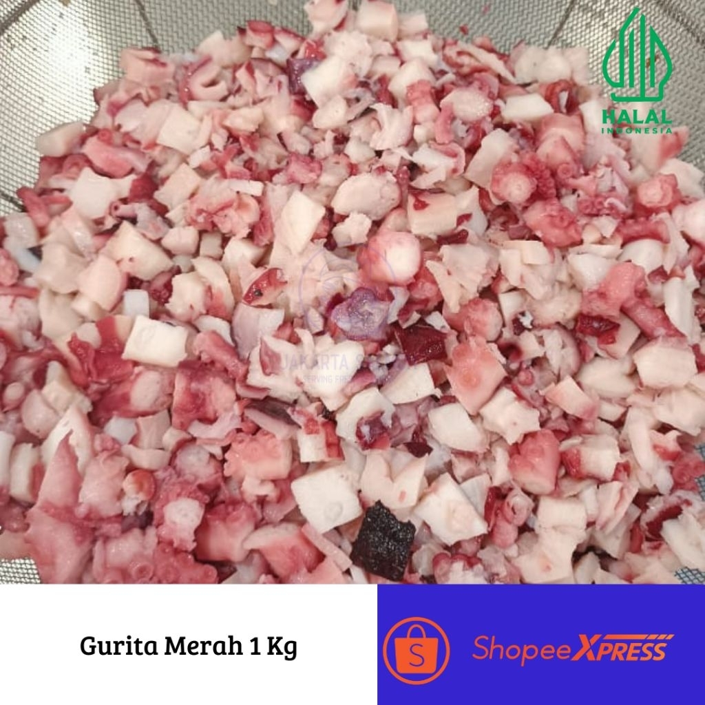 

Gurita Potong/ Gurita Merah 1 kg/Gurita Potong Halus/Gurita Bubur