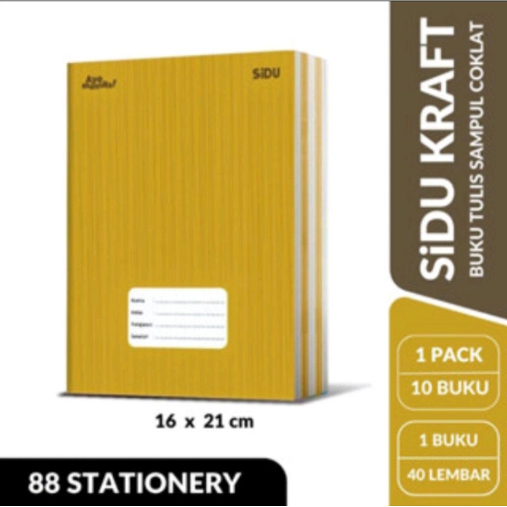 

Buku sidu sampul coklat