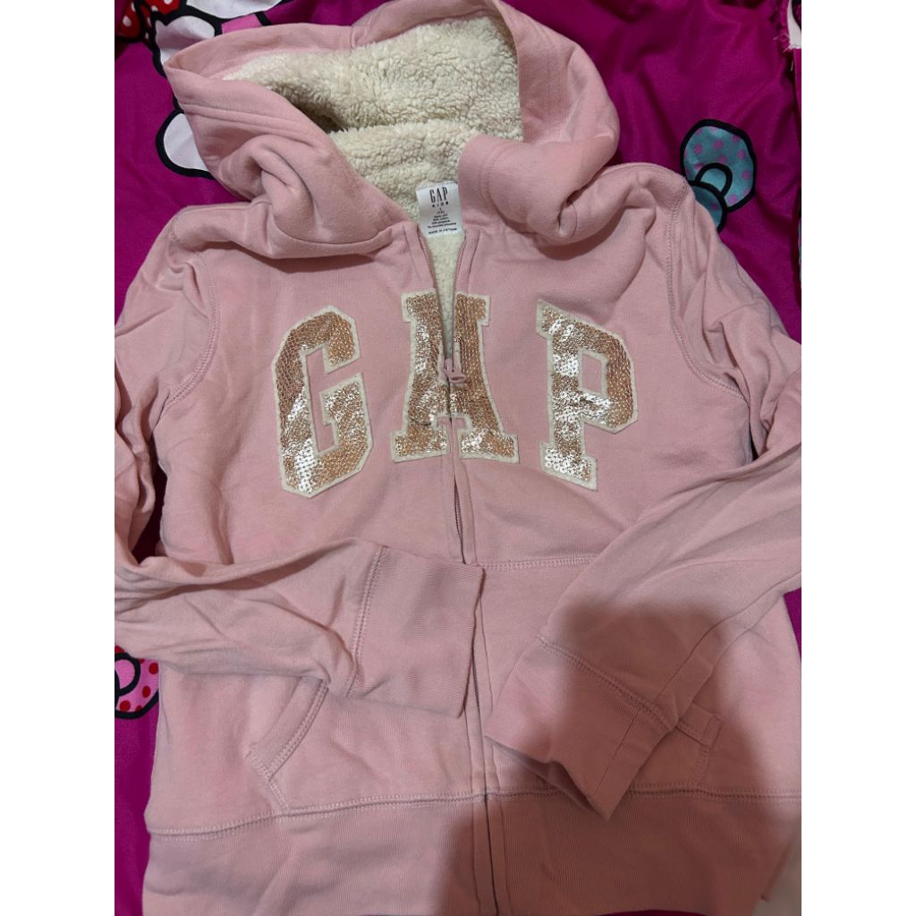 hoodie sweater serpa gap soft pink pastel remaja