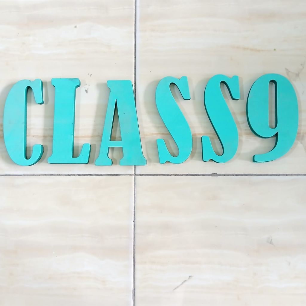 Huruf timbul bahan eva spon tinggi 25 cm tebal 1 cm huruf angka eva spon