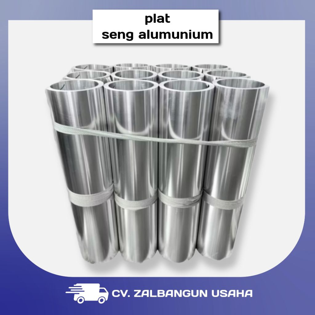 seng alumunium ukuran 0.1mm lebar 1meter 1roll