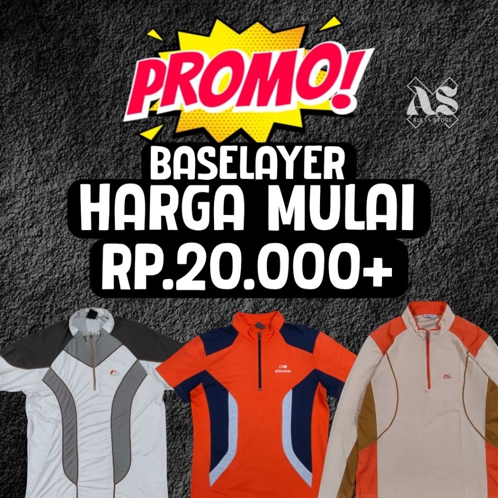Baju baselayer QUIKDRY outdoor/gunung/sport