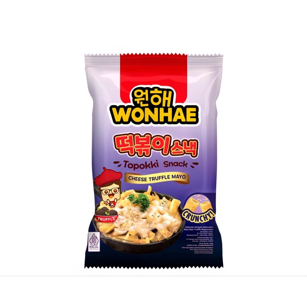 

Wonhae Topokki Snack Keju Truffle Mayo 80g