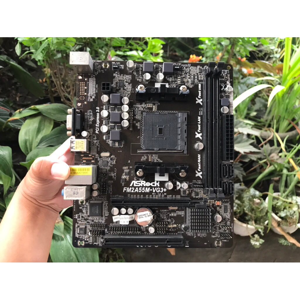 Motherboard/Mobo ASRock FM2A55M-VG3+ Second Bersih Mulus
