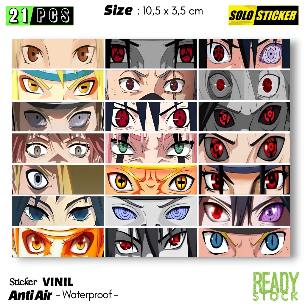 

Sticker Vinil Naruto Slap Waterproof Sticker Laptop Paper Stationery Tumbler Koper HP Diary Notebook