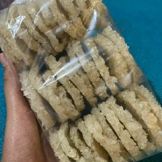 

Rengginang ketan putih mentah rasa bawang fresh
