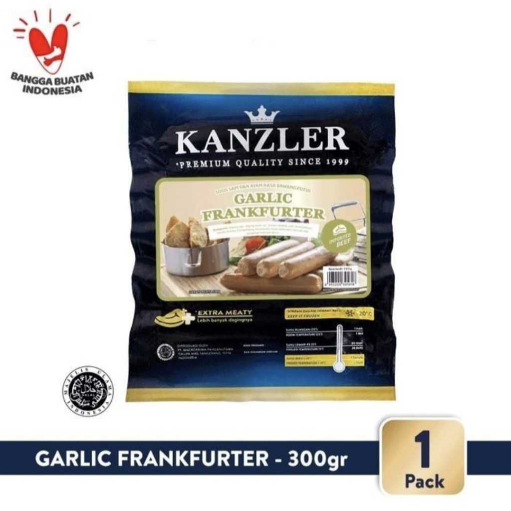 

KANZLER SOSIS GARLIC FRANKFURTER 300GR