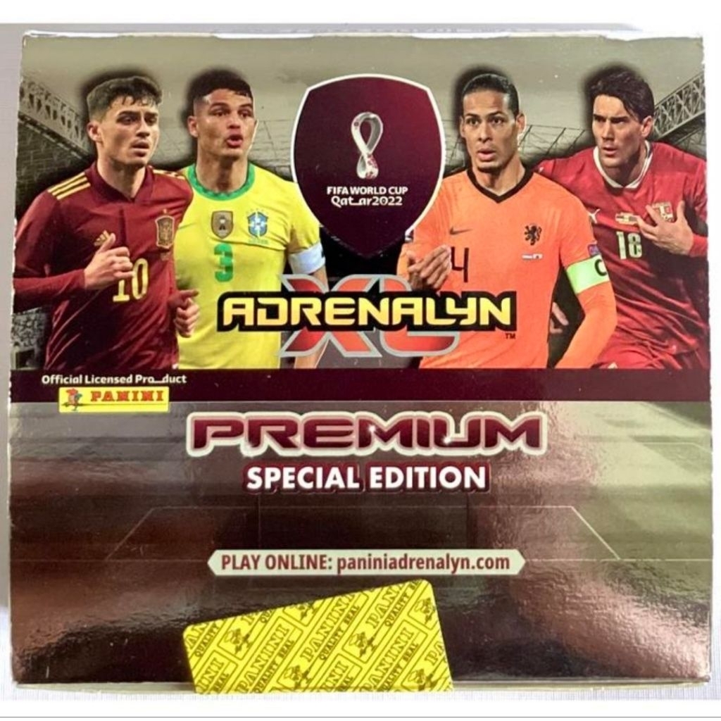 2022 Panini FIFA World Cup Qatar Adrenalyn XL Official Trading Cards Premium Special Edition Box