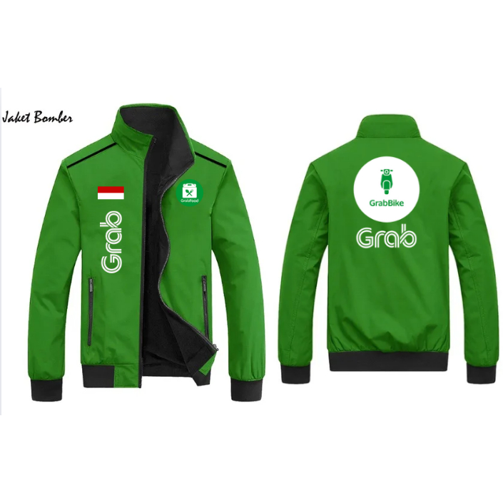 Jaket Bomber Grab | Bomber Kasual Grab | Jaket Grabbike | Jaket Outdoor | Jaket Ojol Grab | Jaket Gr