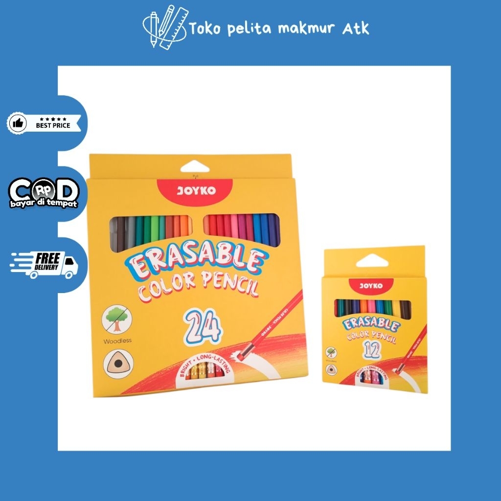 

JOYKO COLOUR PENCIL ERASEBLE