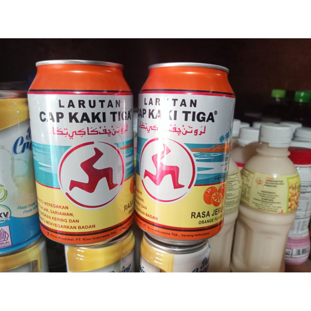 

larutan cap kaki tiga rasa jeruk,jambu biji atau minuman penyejuk