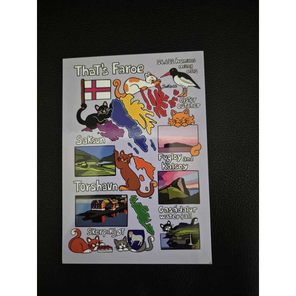 

kartu pos kucing titina/titina cat thats faroe postcard