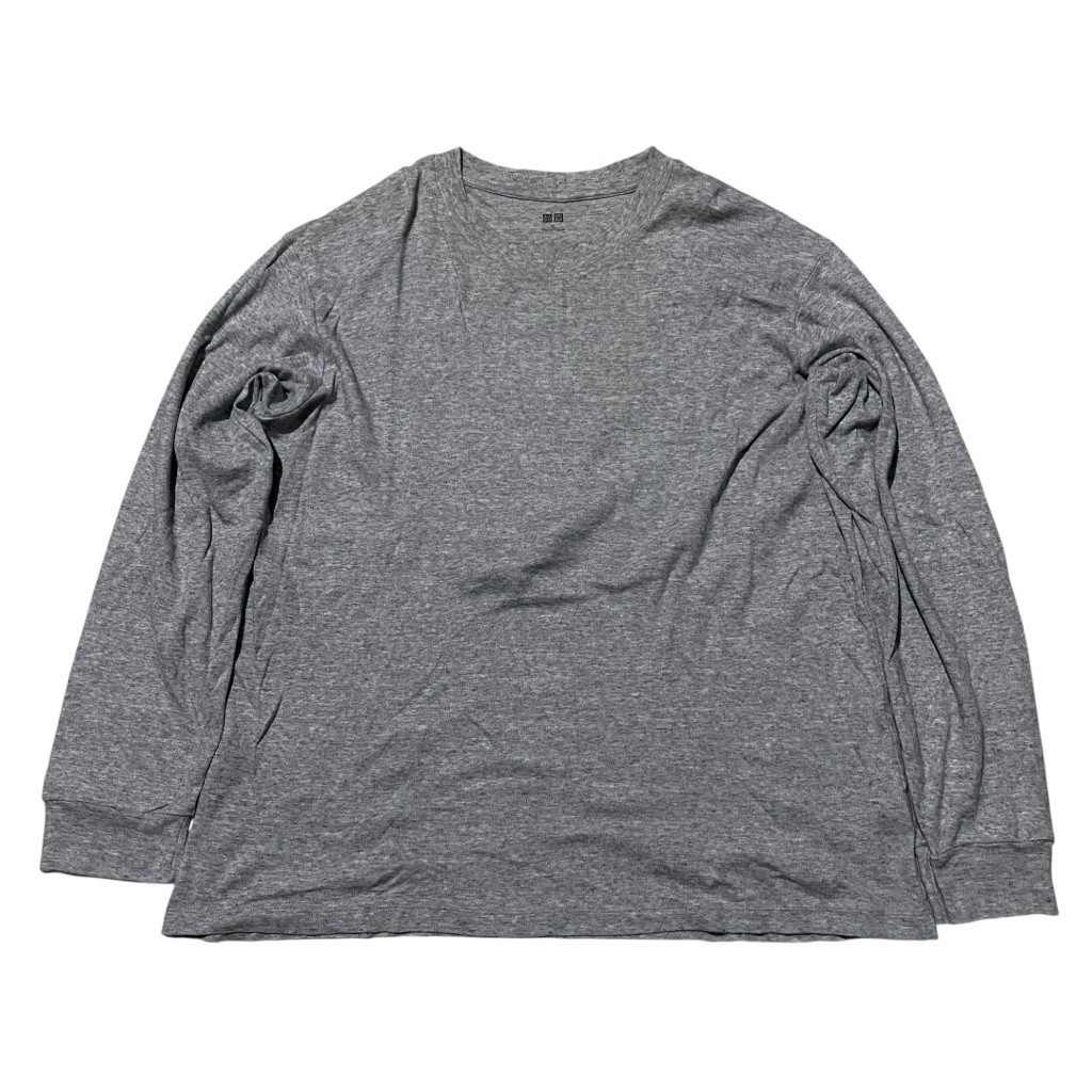 Uniqlo basic grey LS tee