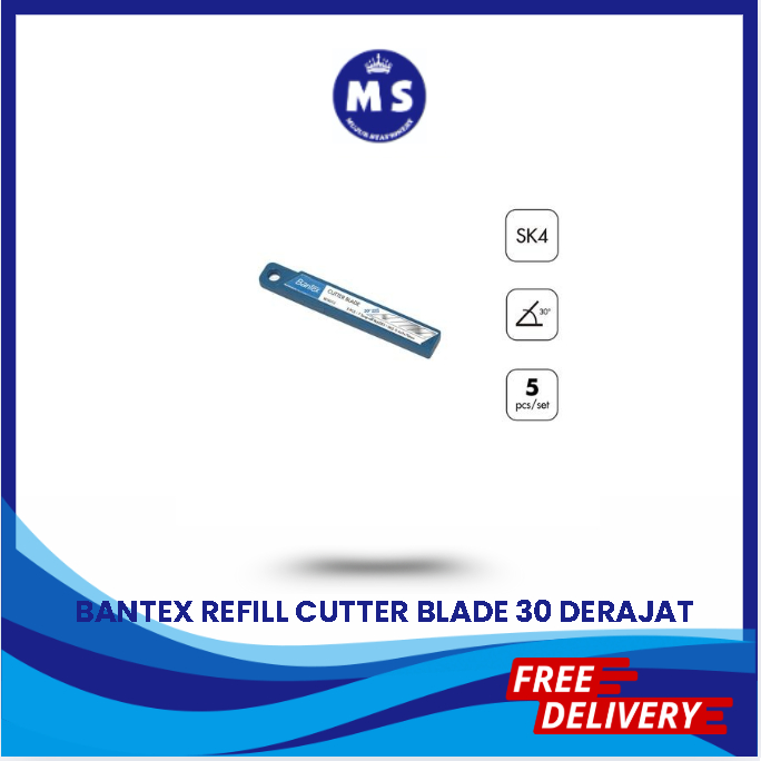 

BANTEX CUTTER BLADE 30 DERAJAT / PISAU CUTTER BANTEX BD5012