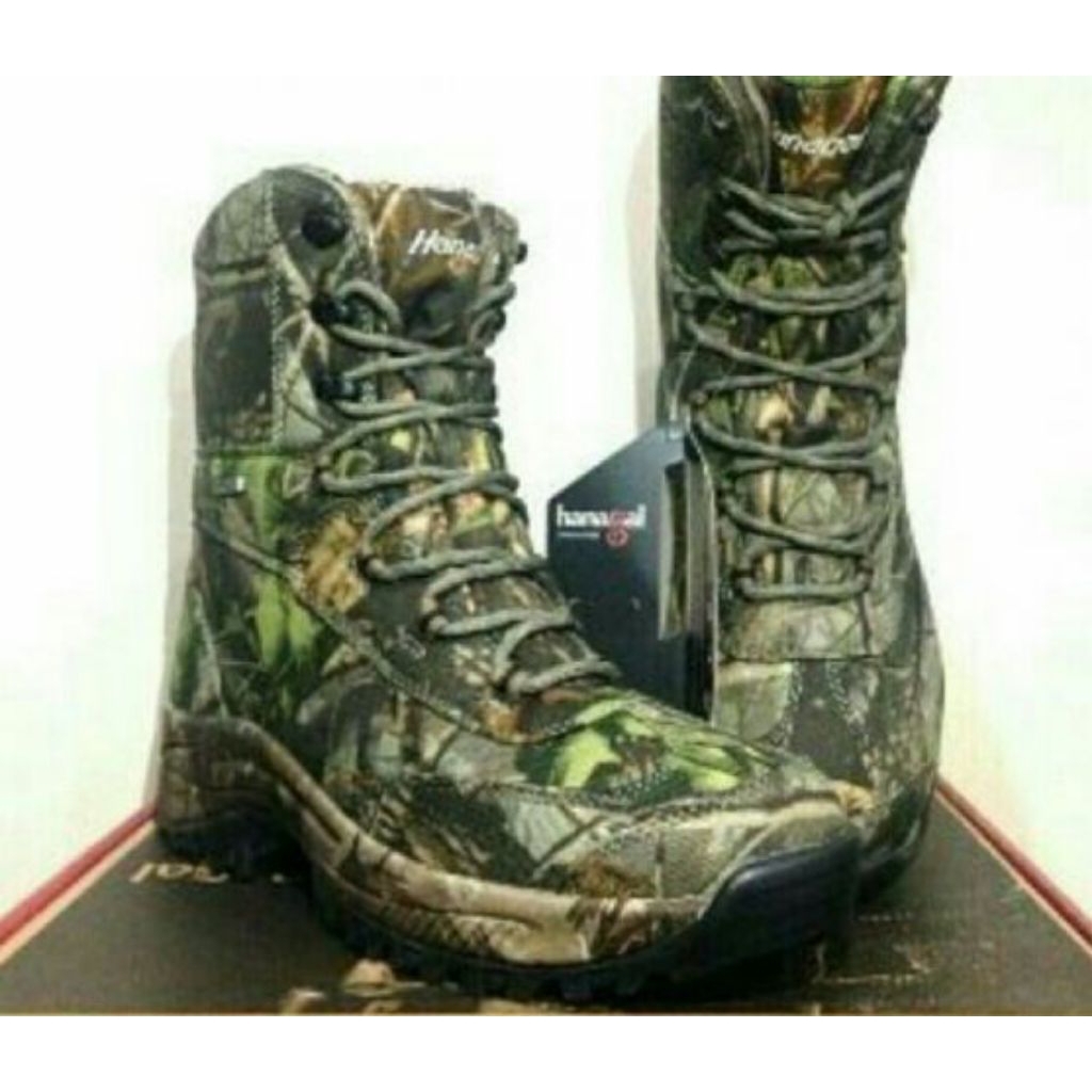 sepatu tactical pdl army boots hanagal loreng camo 8inch