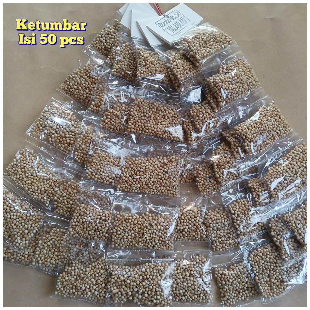

BUMBU DAPUR KETUMBAR RENTENGAN 50 pcs GROSIR