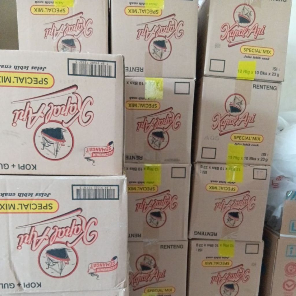 

Kopi kapal api dan ABC susu 1 dus