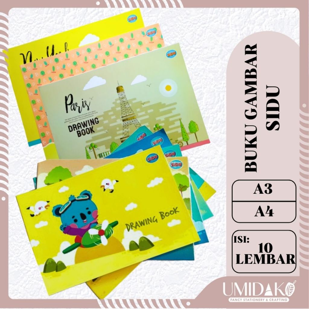 

[UMIDAKO] BUKU GAMBAR SIDU A3 A4 / BUKU GAMBAR SIDU A3 / BUKU GAMBAR SIDU A4