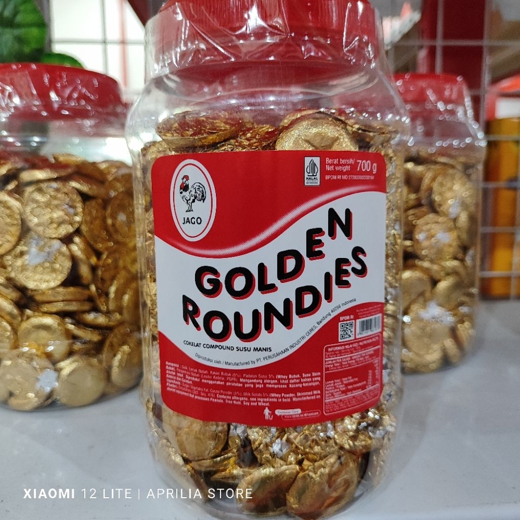 

Coklat Koin Golden Roundies Toples 700gr