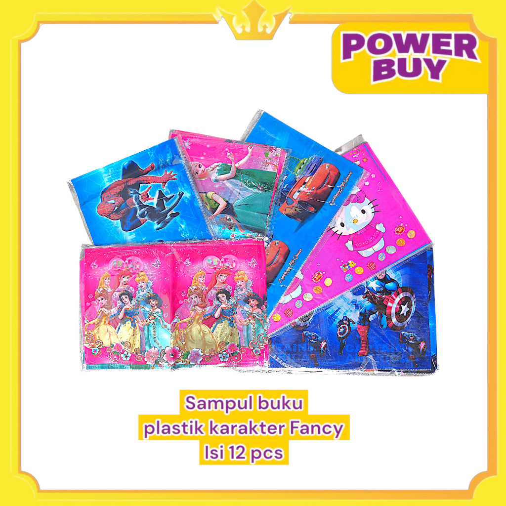 

1 pack sampul buku plastik fancy karakter anak-anak / sampul buku murah/ sampul karakter