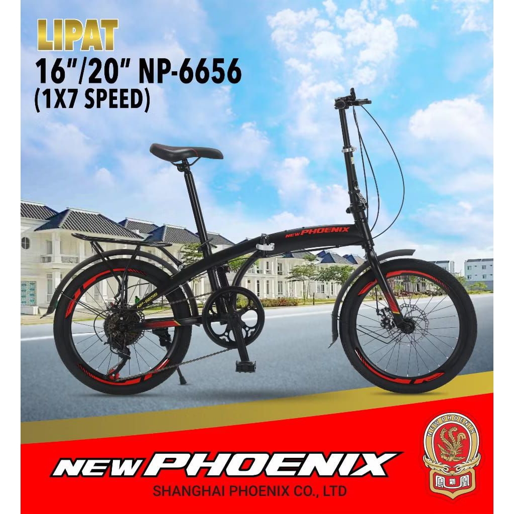 Sepeda lipat New Phoenix 20 inch