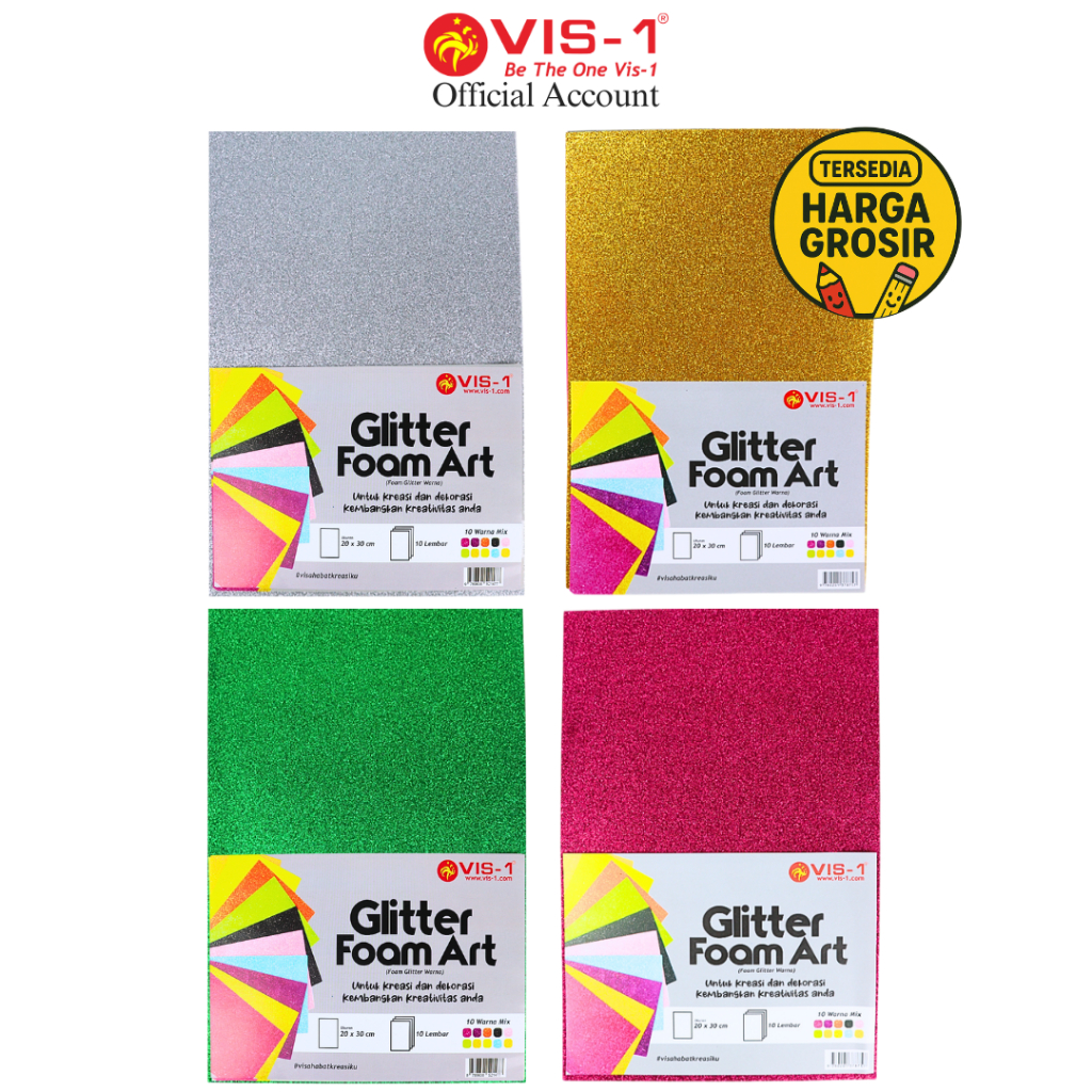 

VIS-1 - Glitter Foam Art / Foam Kerajinan Tangan Glitter