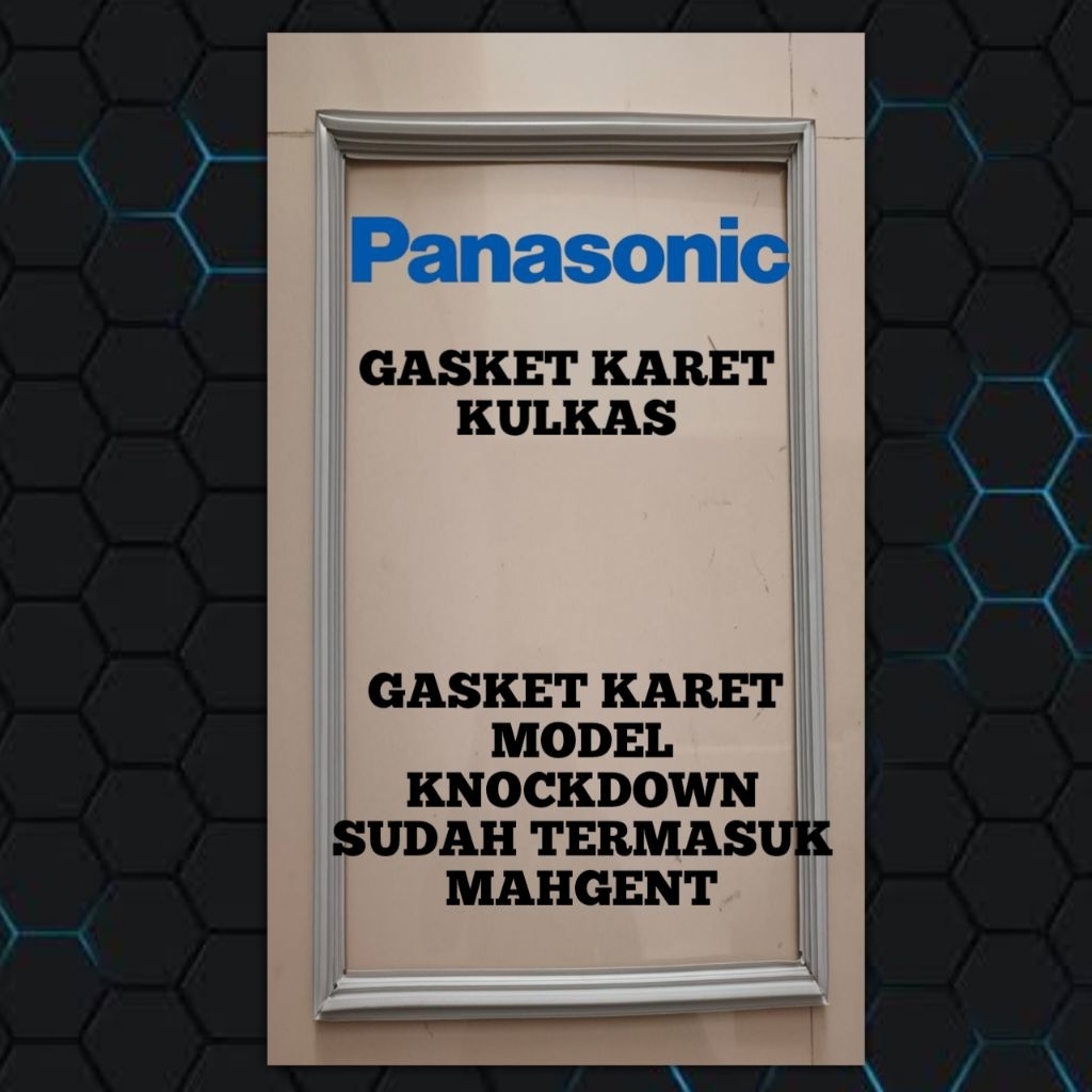 GASKET KARET PINTU BAWAH KULKAS PANASONIC NR-B222R-V B229N KNOCDOWN 80 X 50 Cm