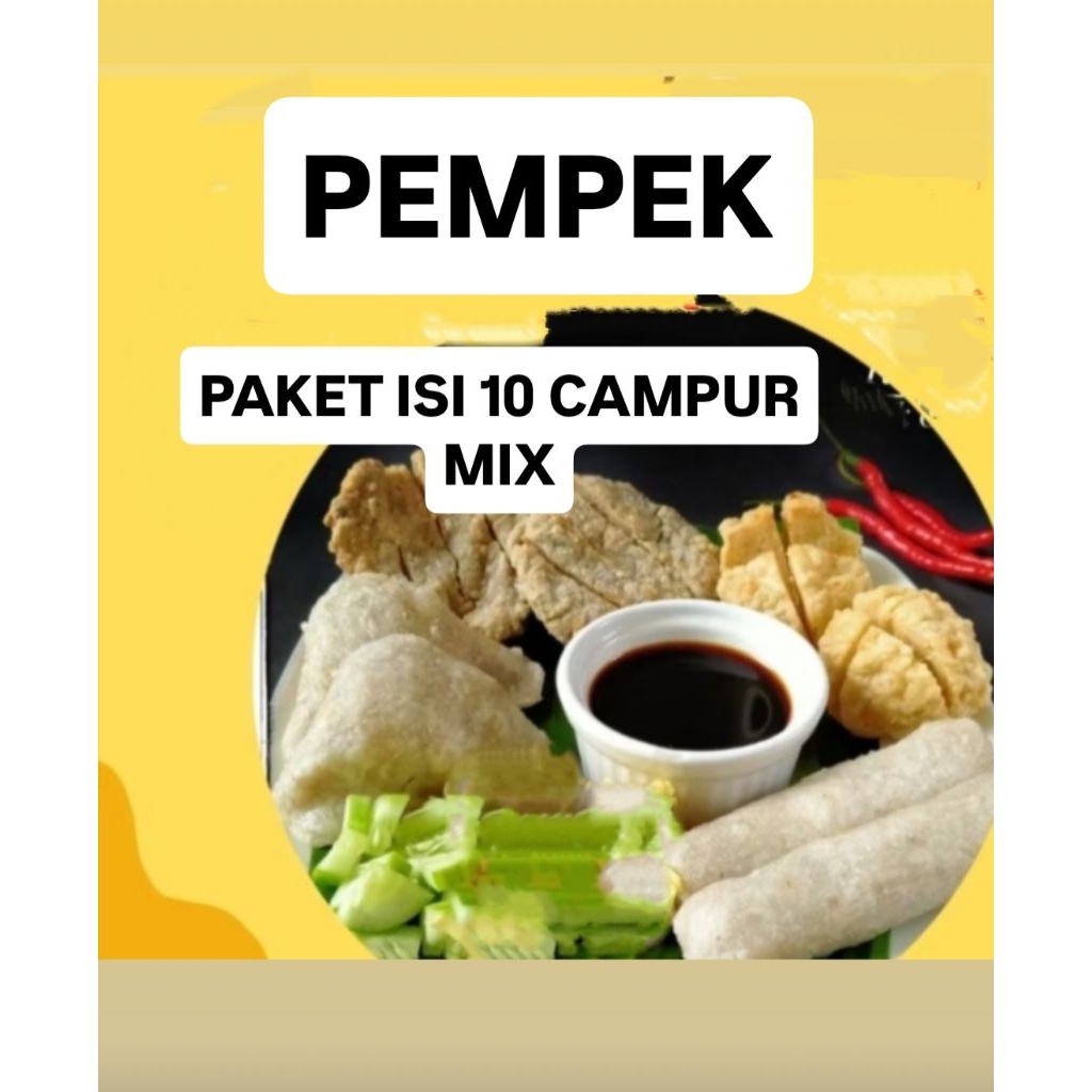 

PEMPEK MIX CAMPUR ISI 10 PVS FROZEN ASLI PALEMBANG HALAL