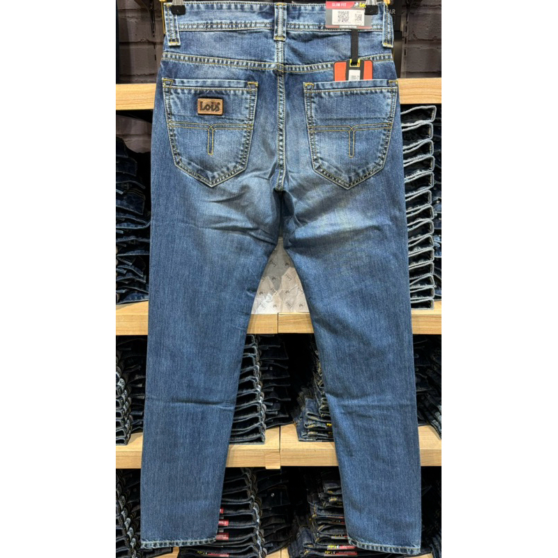 Celana Jeans Pria Lois Original Slim fit Biru Celana Jeans Panjang Pria Lois Original Terbaru