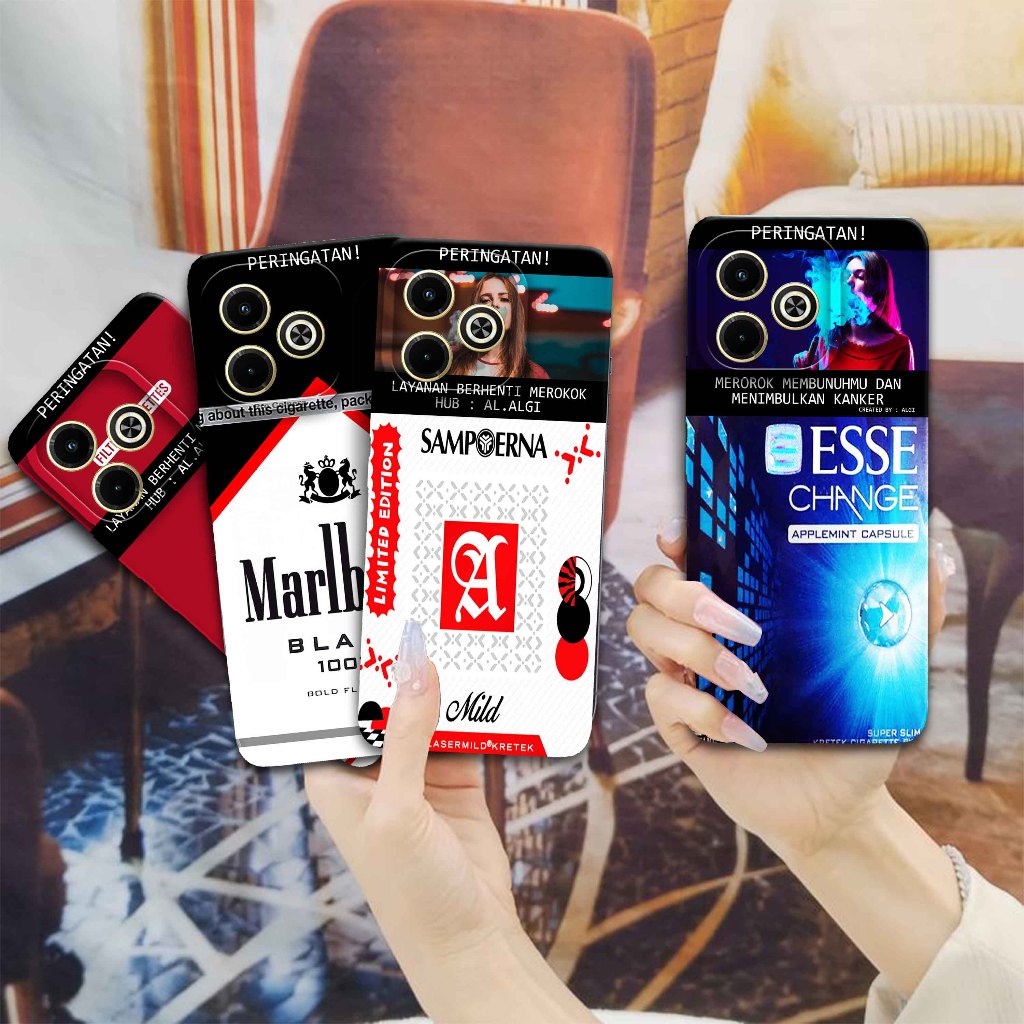 Softcase Untuk Infinix Smart 8 - Softcase Gambar Fashion Printing { Rokok Limited Edition Terbaru } 